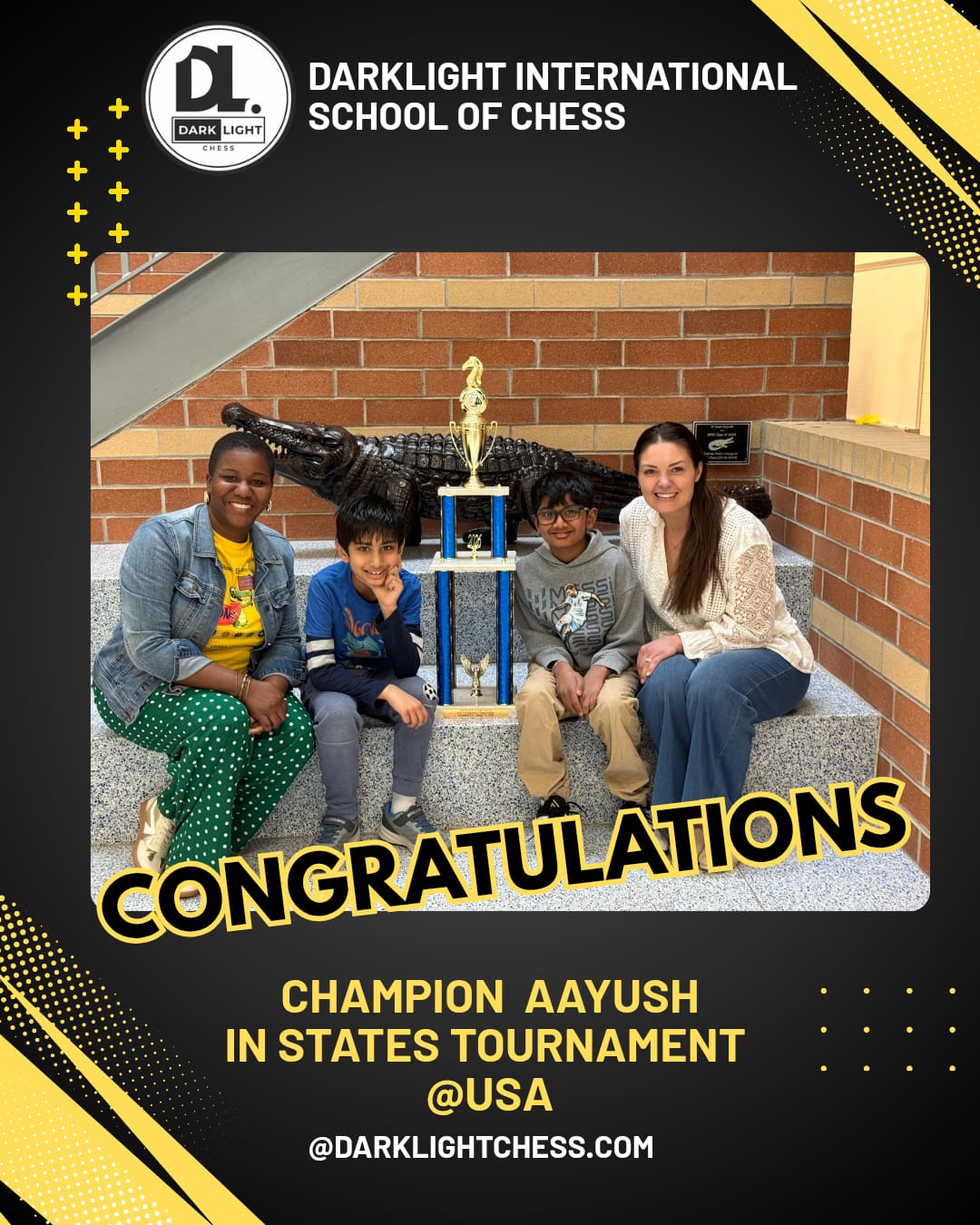 Champion Aayush โ states tournament, USA