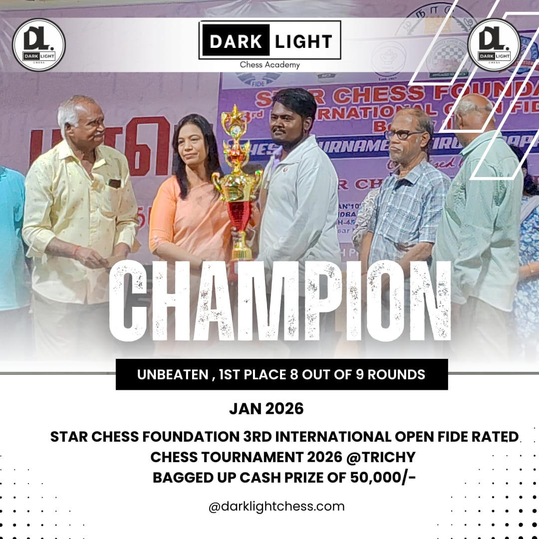 Champion โ Star Chess Foundation International Open, Trichy 2026